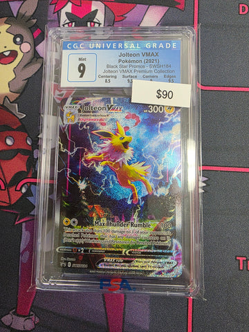 Pokemon Jolteon Vmax swsh184 CGC 9