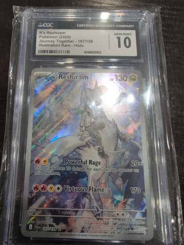 Pokemon: CGC 10 Reshiram Illustration Rare Journey Together