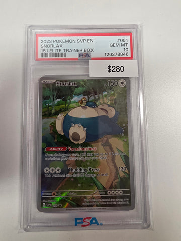 Pokemon Snorlax 051 PSA 10