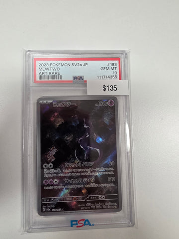 Pokemon Japanese mewtwo 184/165 PSA 10