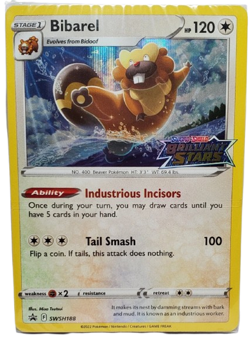 Bibarel Brilliant Stars Promo Stamped