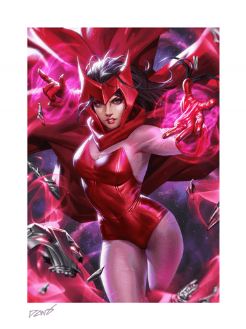 Sideshow Collectibles Scarlet Witch (24" H x 18" W) Art Print by artist Derrick Chew, AKA DCWJ Limited Edition of 400